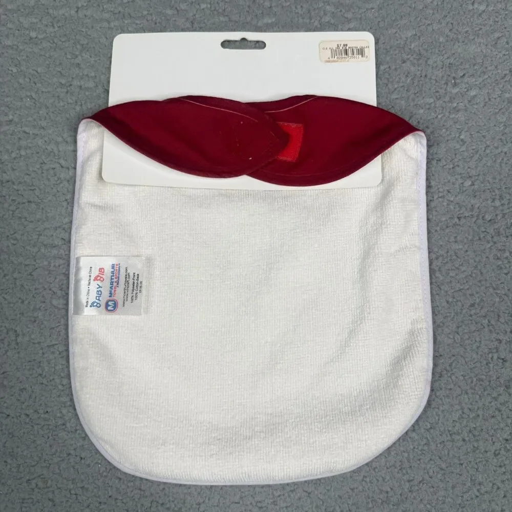 Boston College Baby Bib Red Little Eagles Fan NCAA Infant McArthur All‎ Pro NWT
